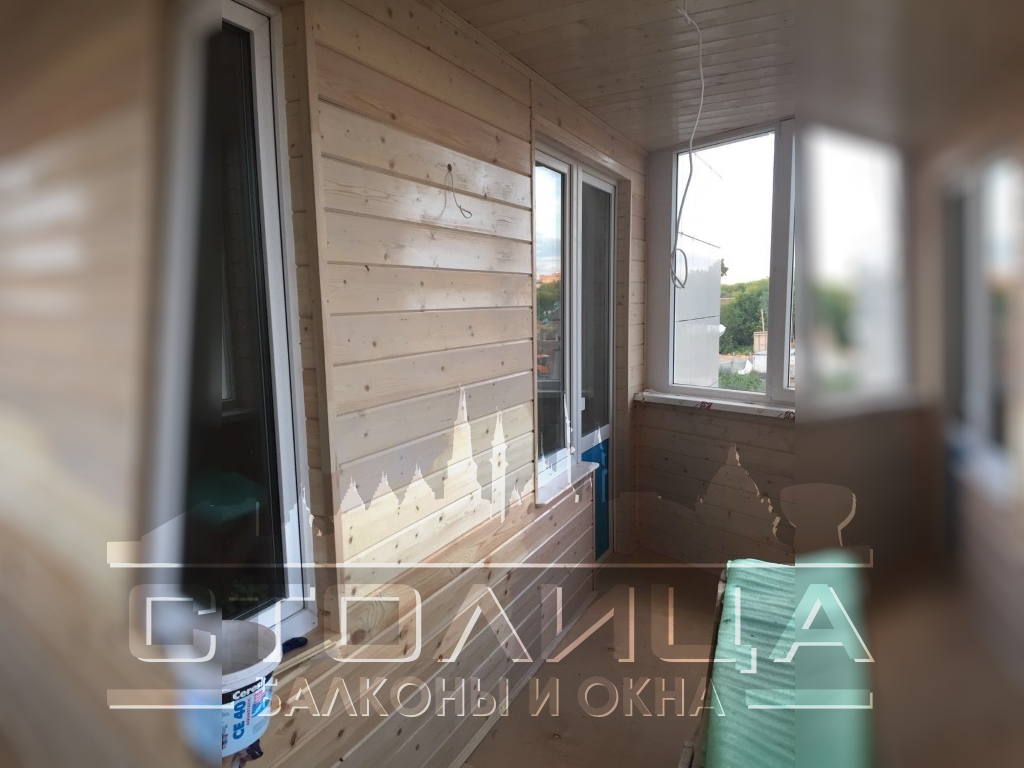 Внутренняя обшивка балконов в Столице. Казань.