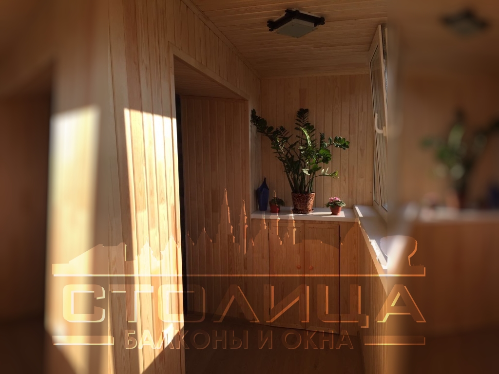 Внутренняя обшивка балконов в Столице. Казань.